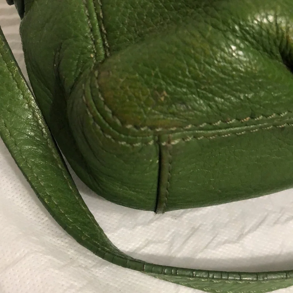 Michael Kors Mini Green Leather Crossbody Bag